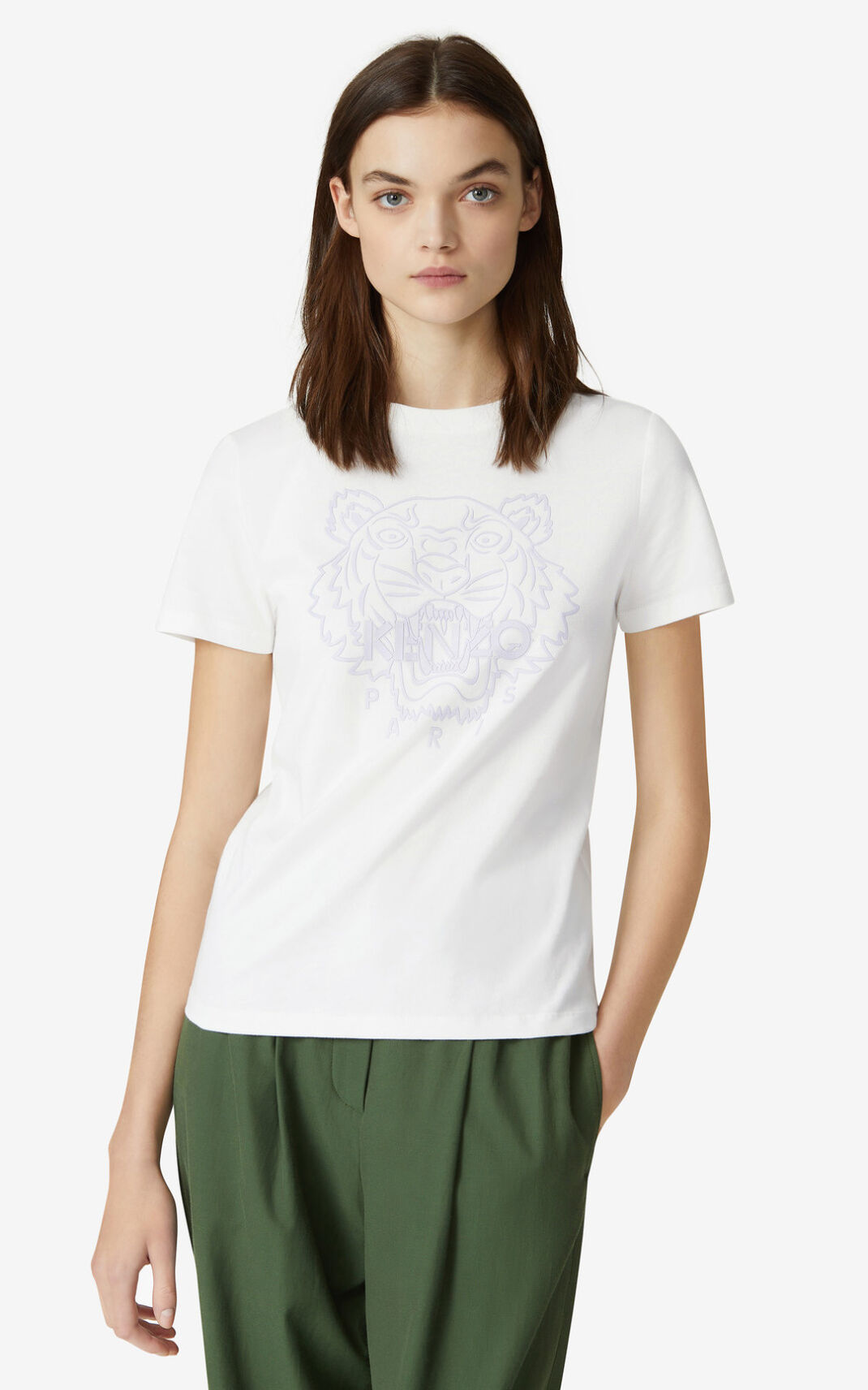 Camisetas Kenzo Tiger Mujer Blancas - SKU.8630732